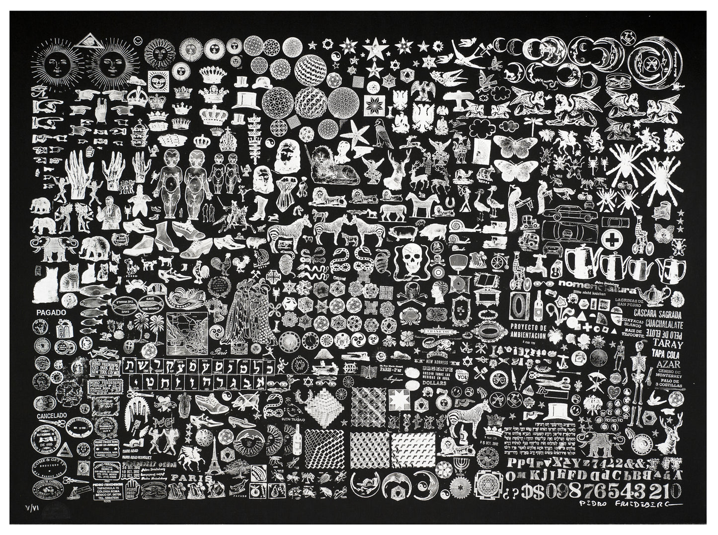 Pedro Friedeberg "Sellografía". 2019