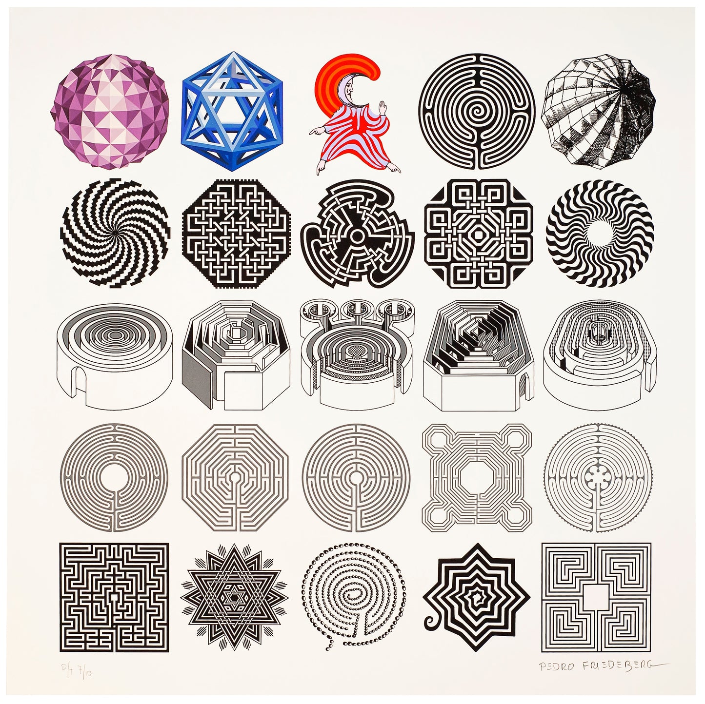 Pedro Friedeberg "Traductor de laberintos", 2019