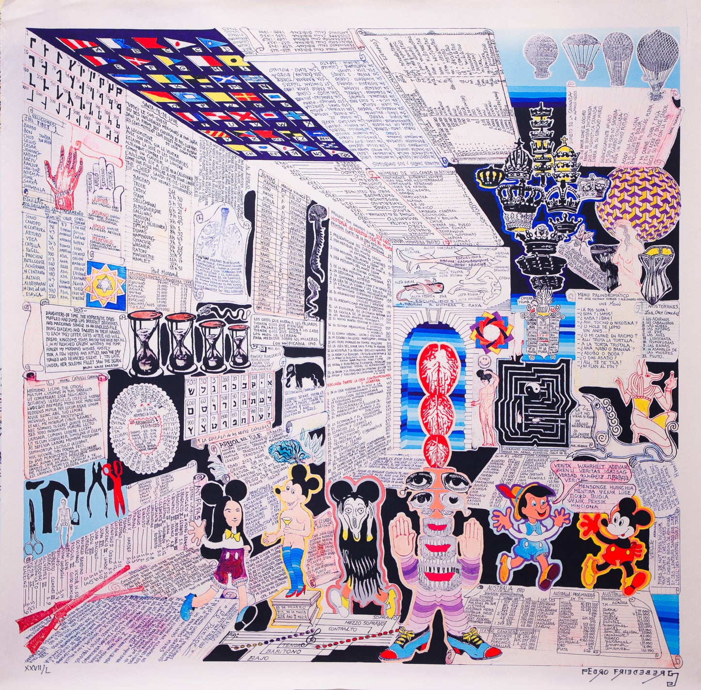 Pedro Friedeberg "Códice Miguelito III" 2021