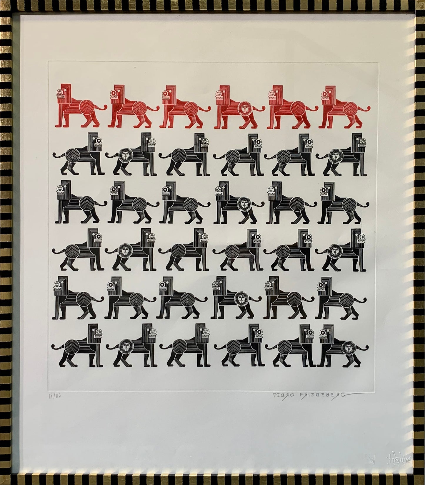 Pedro Friedeberg "Leones", 2022