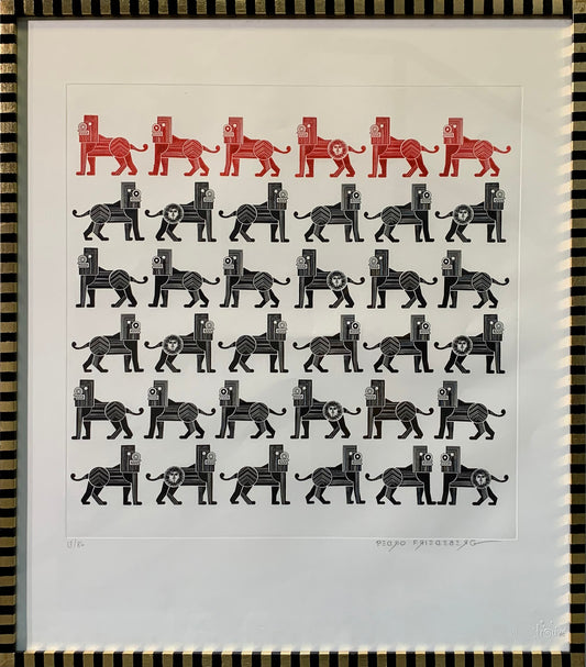 Pedro Friedeberg "Leones", 2022